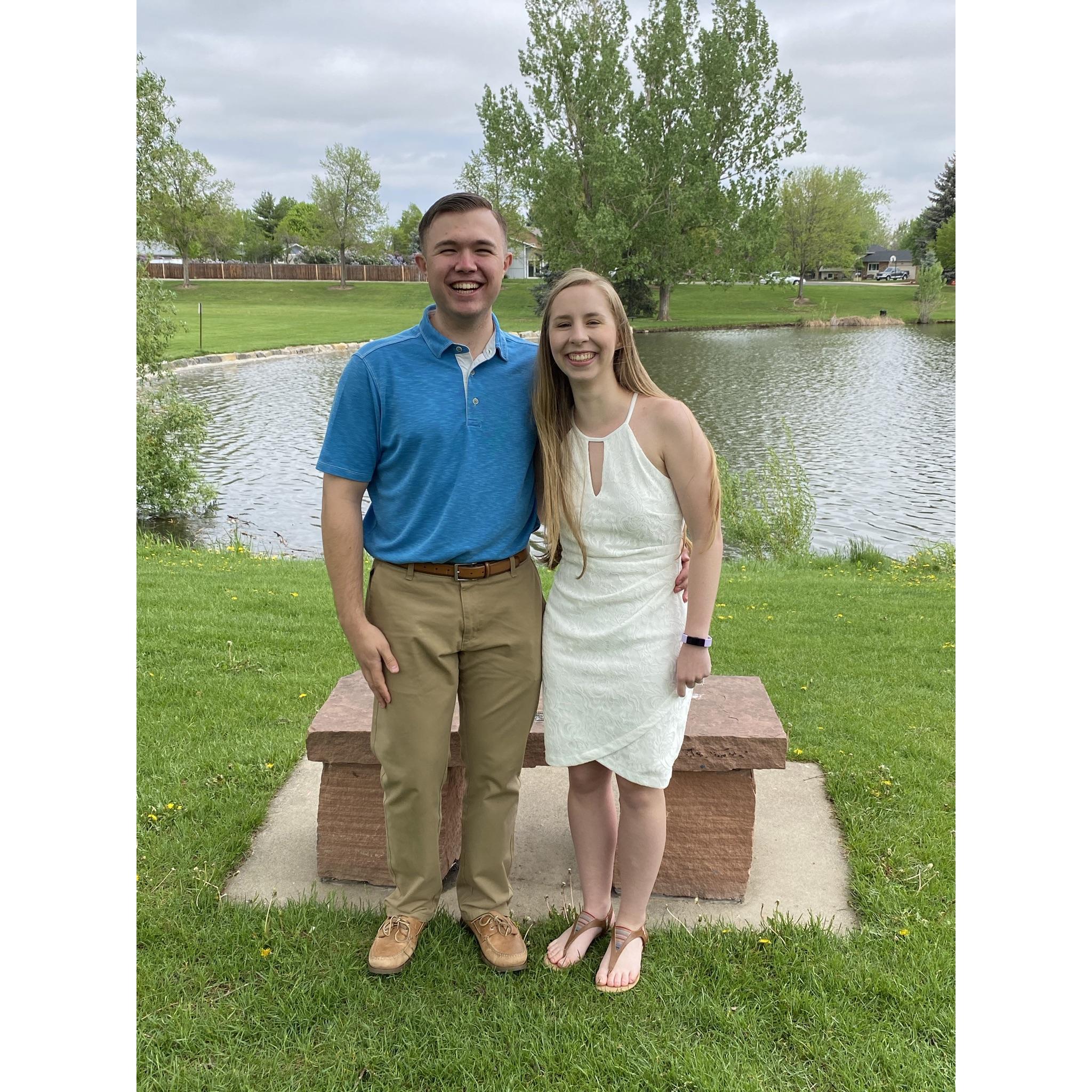 We're always laughing as long as we're together - and feeling awkward getting our photo taken!