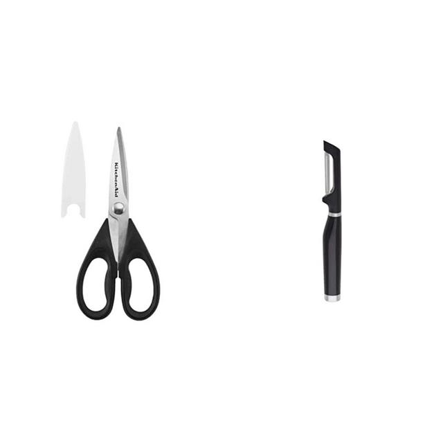 KitchenAid All Purpose Shears with Protective Sheath, One Size, Black & - KE112OHOBA KitchenAid Classic Euro Peeler, One Size Black 2