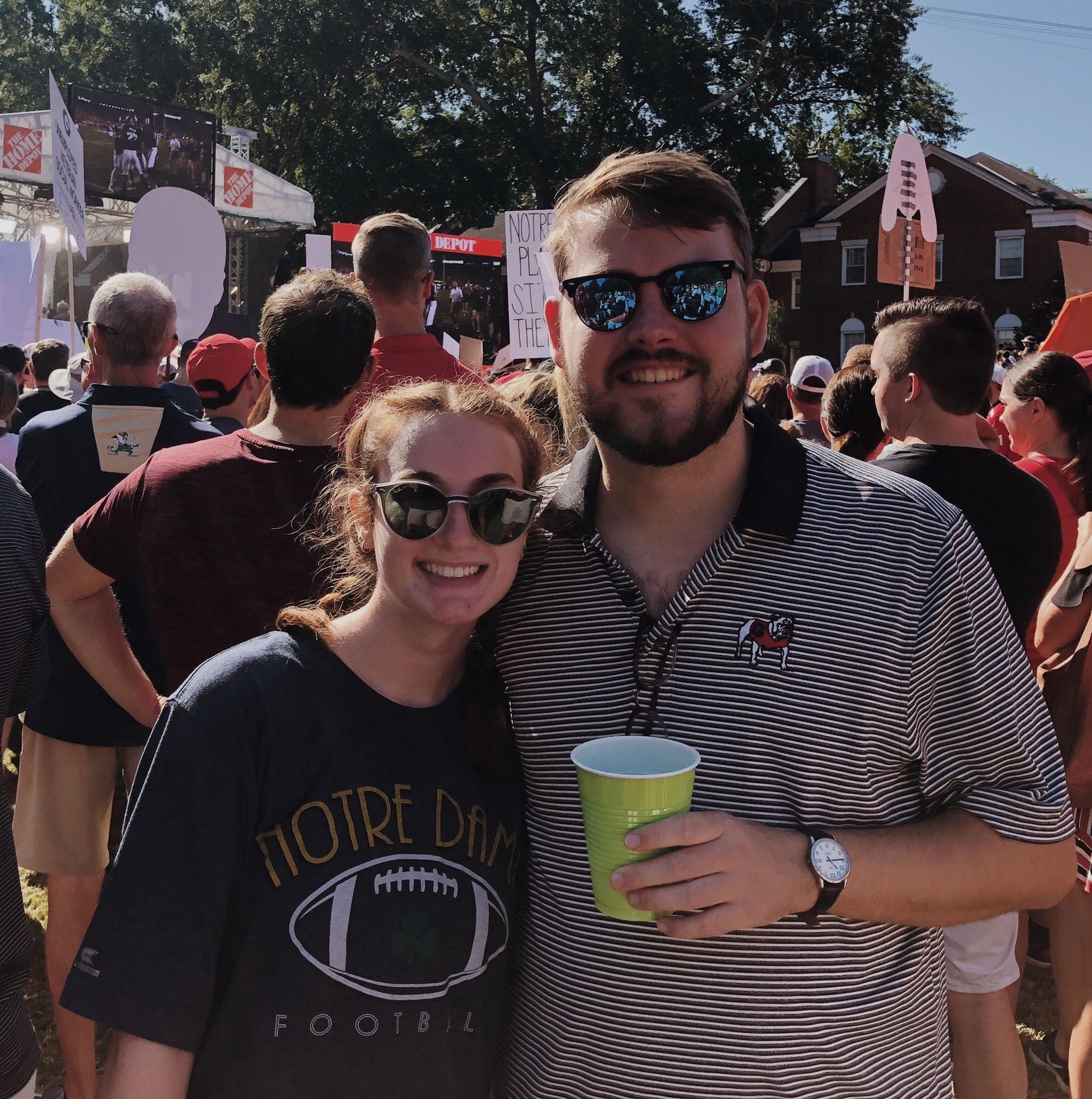 First gameday as rivals... Go Irish!