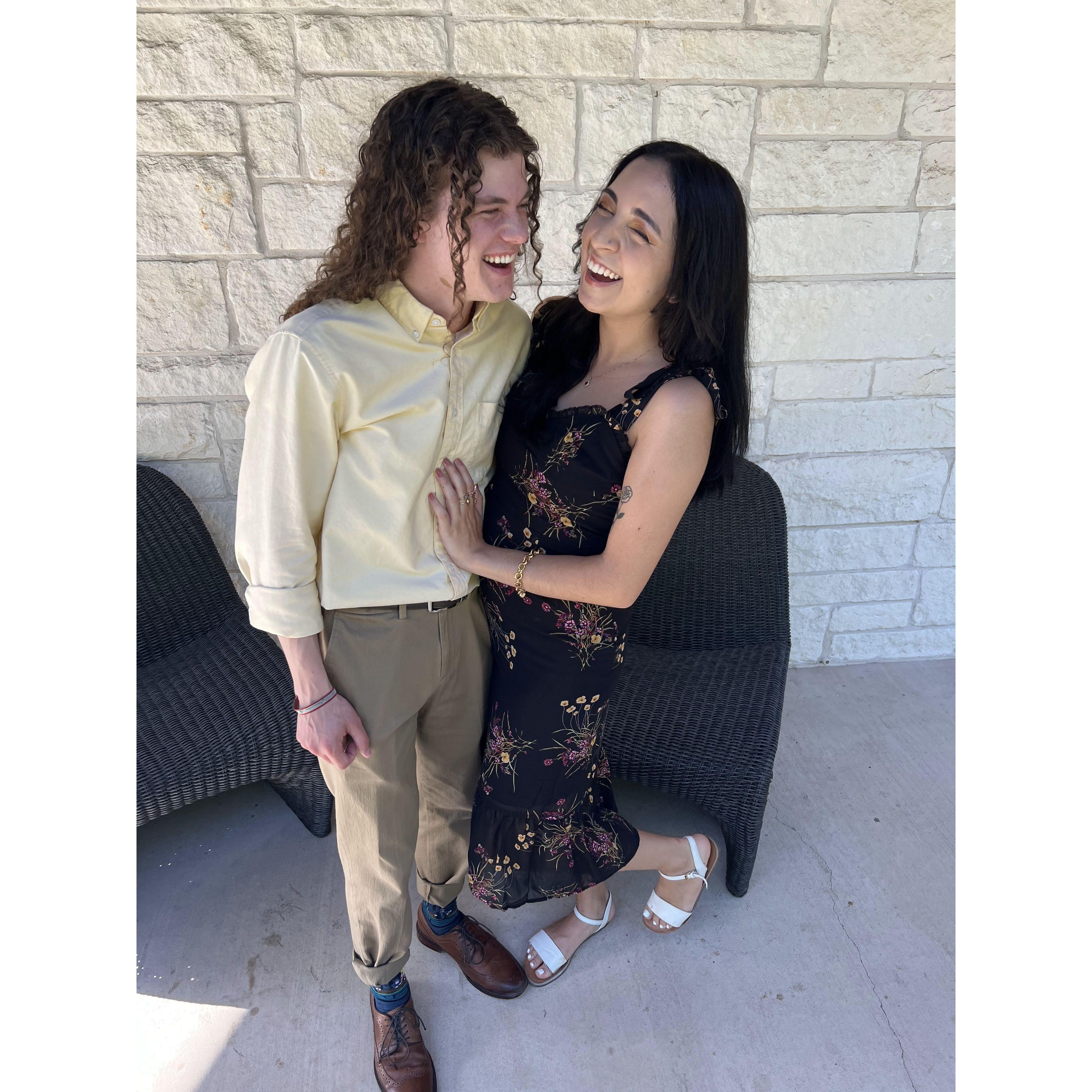 Just a couple days after Alex moved to Austin!