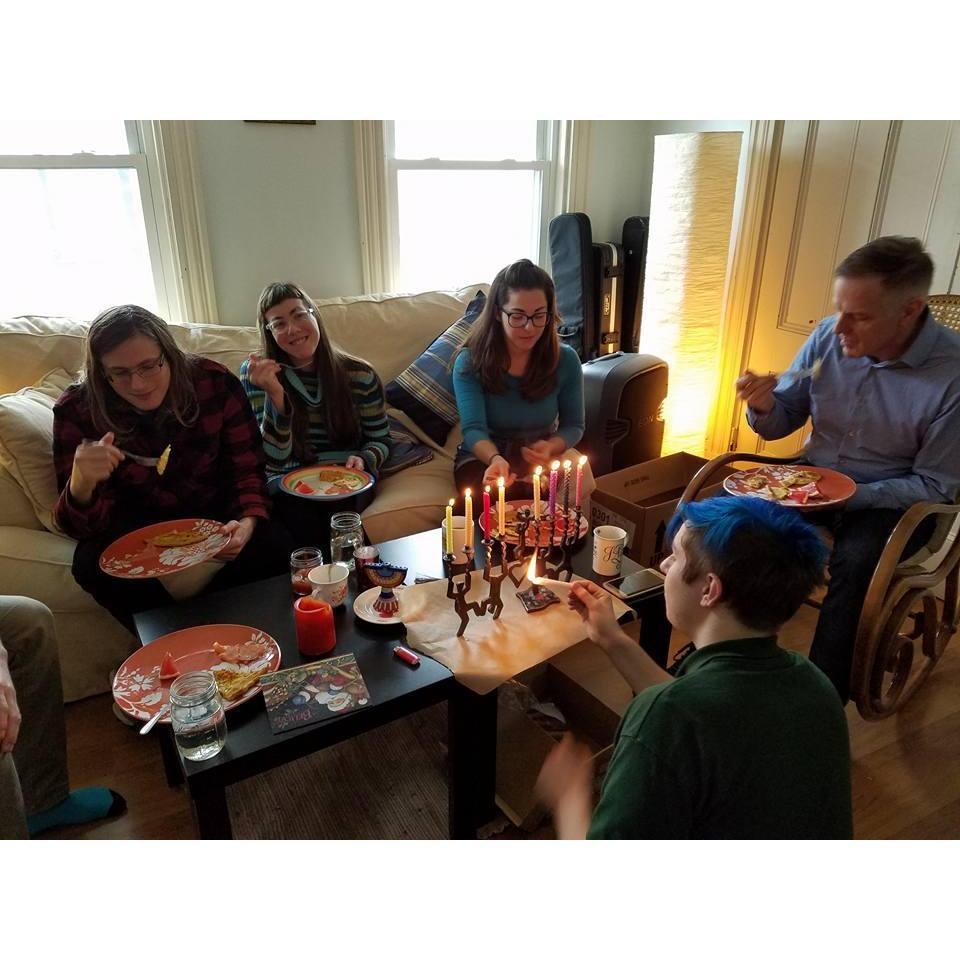 Julie's Hannukah-lovin' fam!