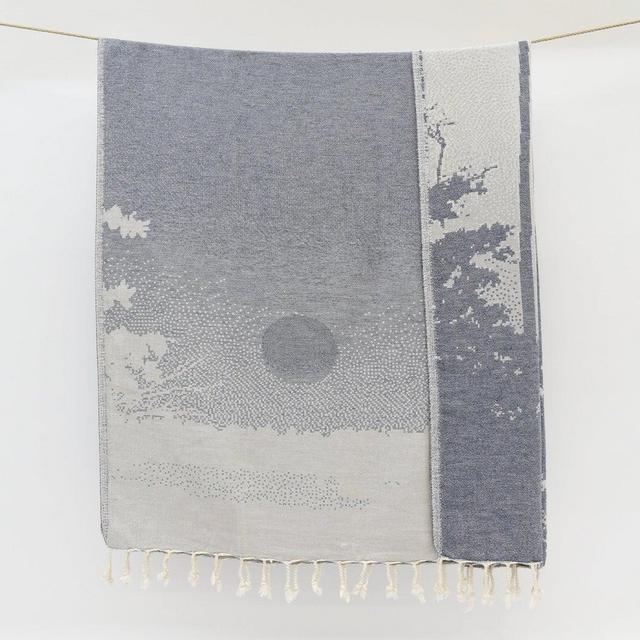 Wedding Towel, Turkish Towel, Moon Towel, 36x70, Beach Towel, 90x180 cm,Navy Peshtemal Towel, Decorative Bath Towel Bll-Dlny