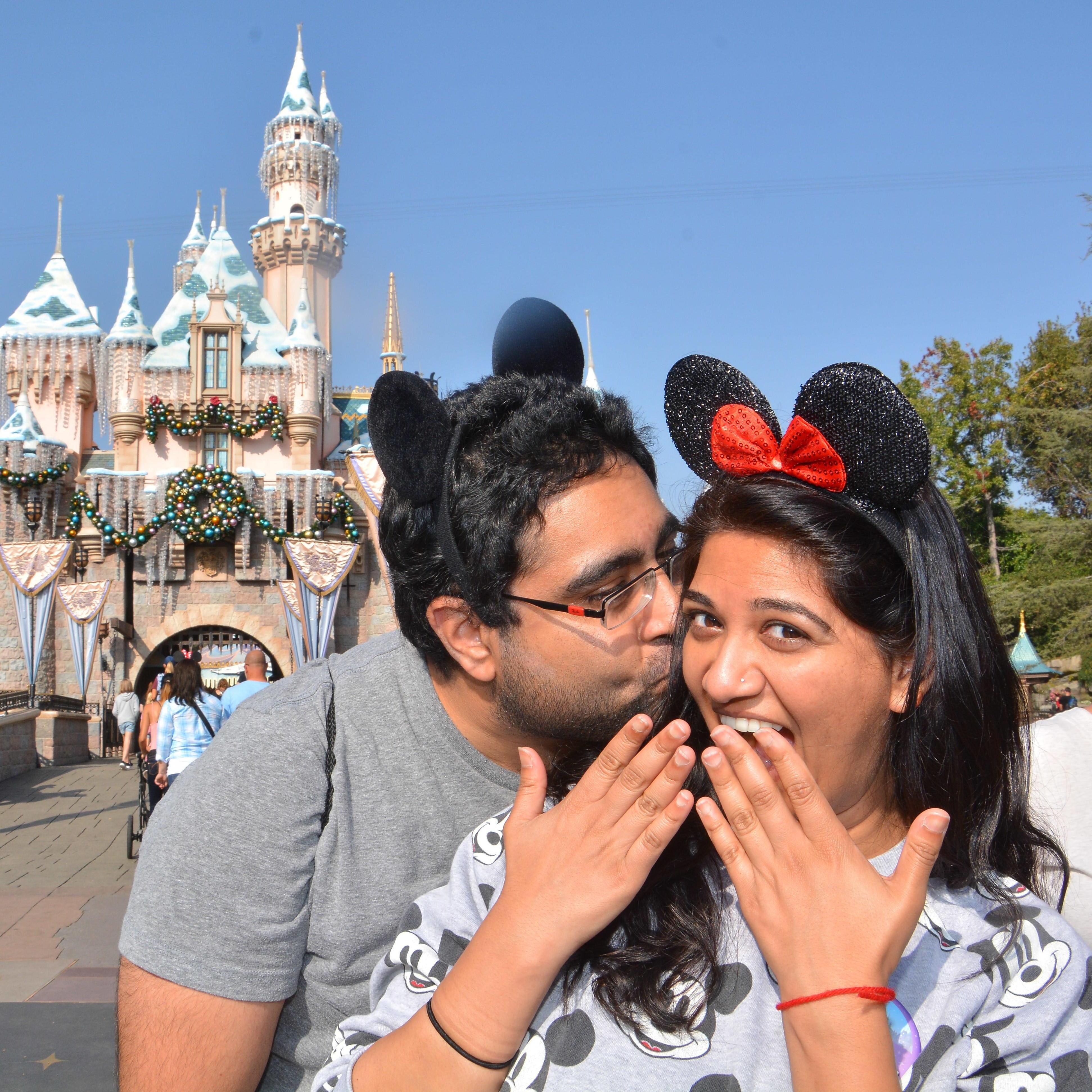 At Disneyland!