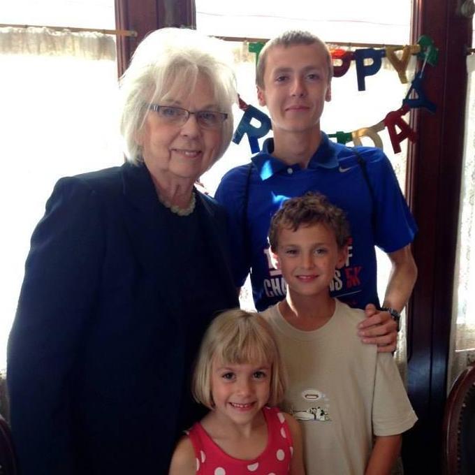 Mummi, cousin Annabel, Joe, and Willy