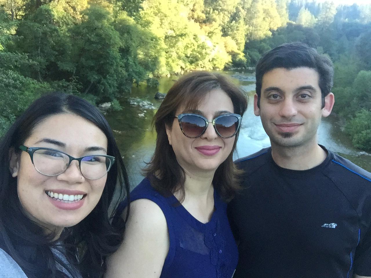 Enjoying nature with Aunt Ghada <3.