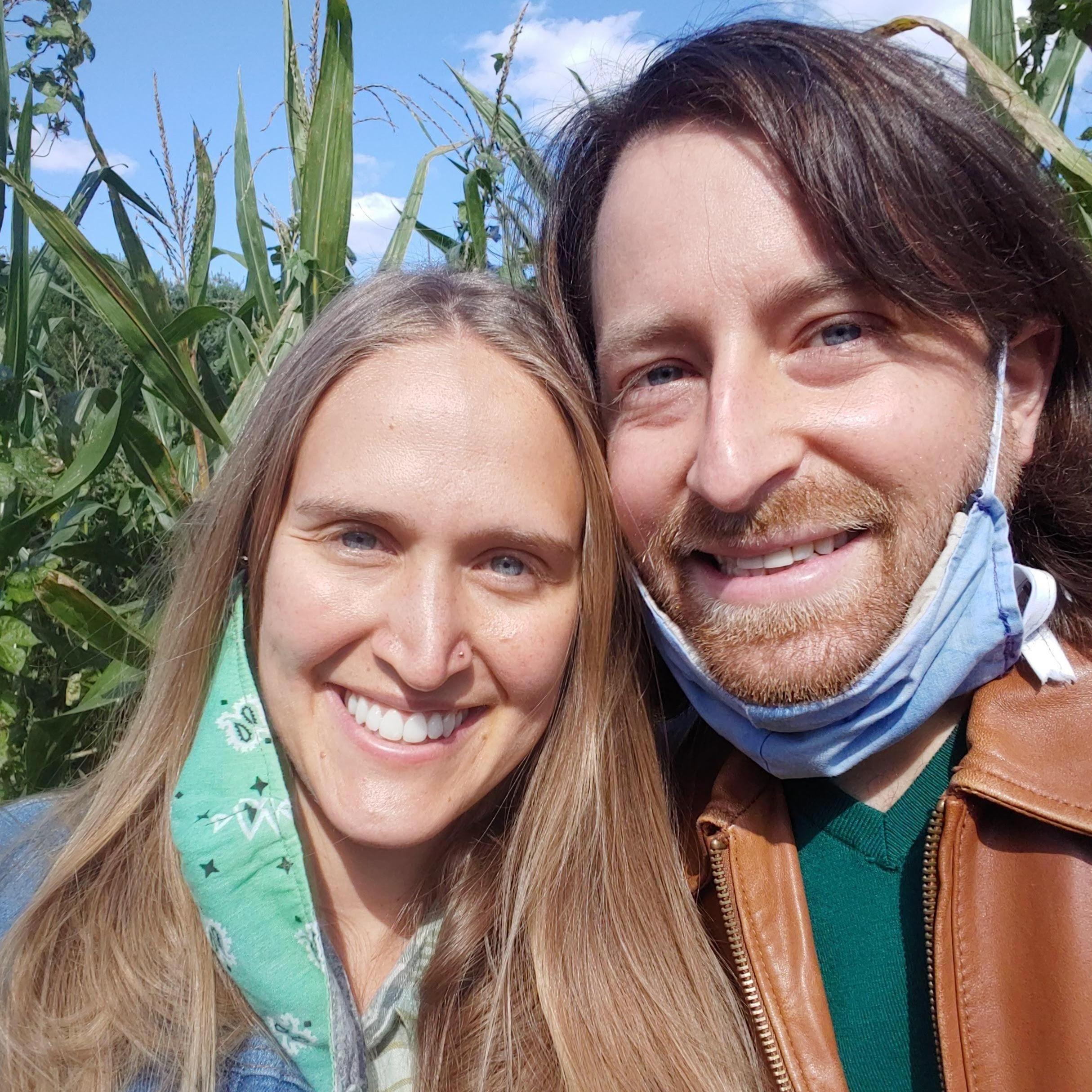 In a corn maze at Linvilla Orchards in Media, PA