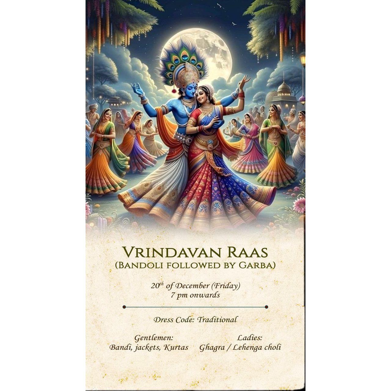 Vrindavaan Raas (Bandoli followed by Garba)