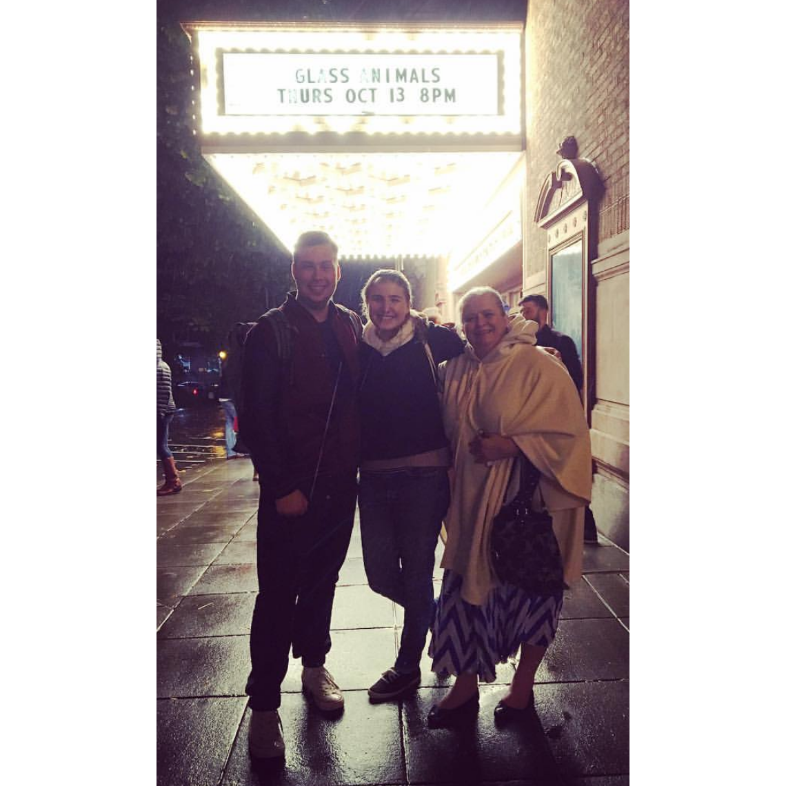 Our first concert together! Glass Animals. With my self-appointed-God-mother Vicki.