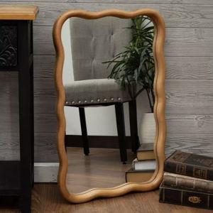 31.5" x 20.5" — Brown Rectangle Wavy Wall Mirror | Hobby Lobby | 2418564