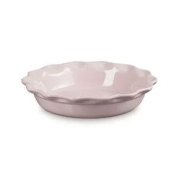 Heritage Fluted Pie Dish in Chiffon Pink