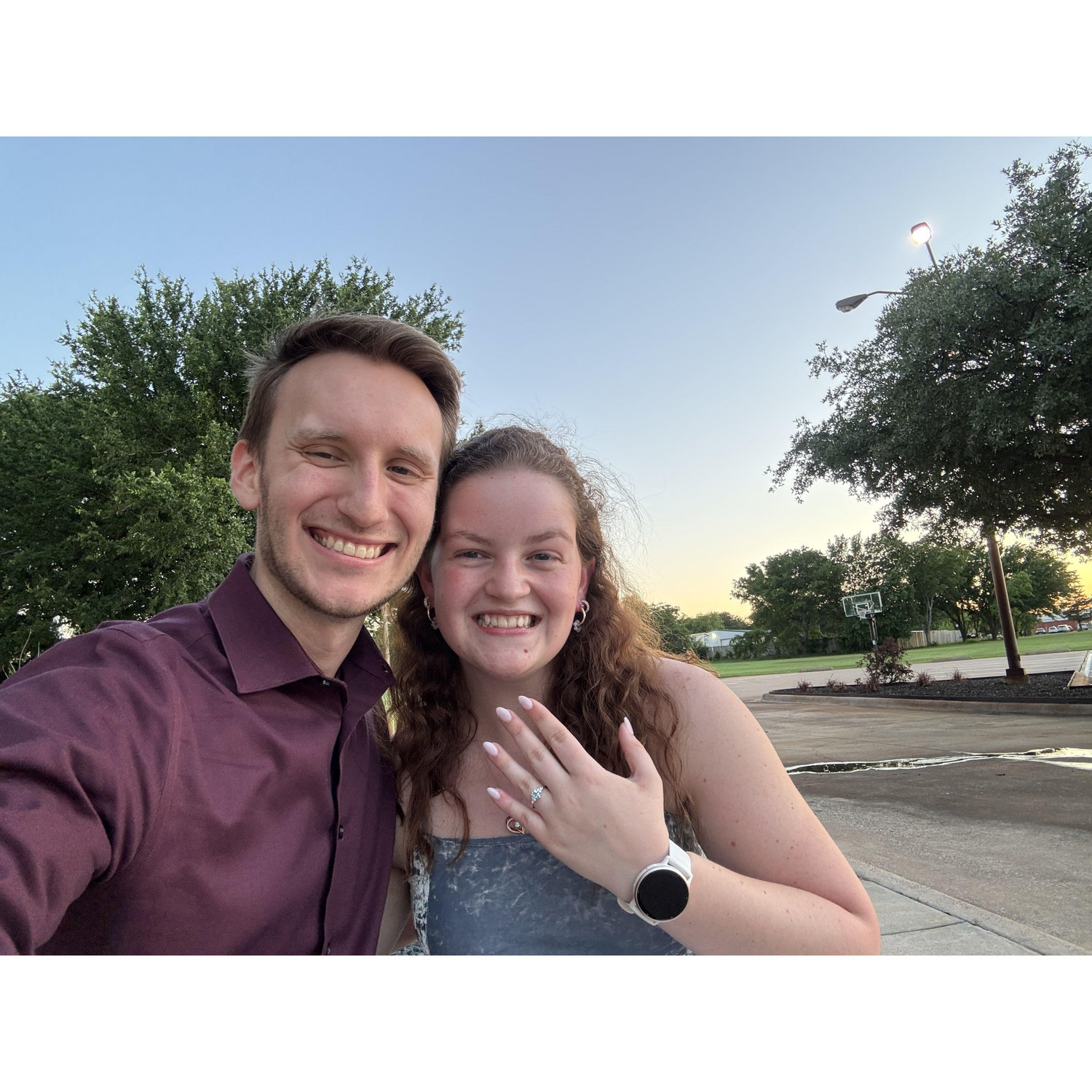 The day he proposed!  <3