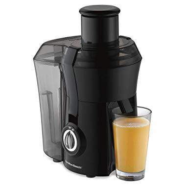 Hamilton Beach Juicer Machine, Big Mouth 3” Feed Chute, Centrifugal, Easy to Clean, BPA Free, 800W, (67601A), Black