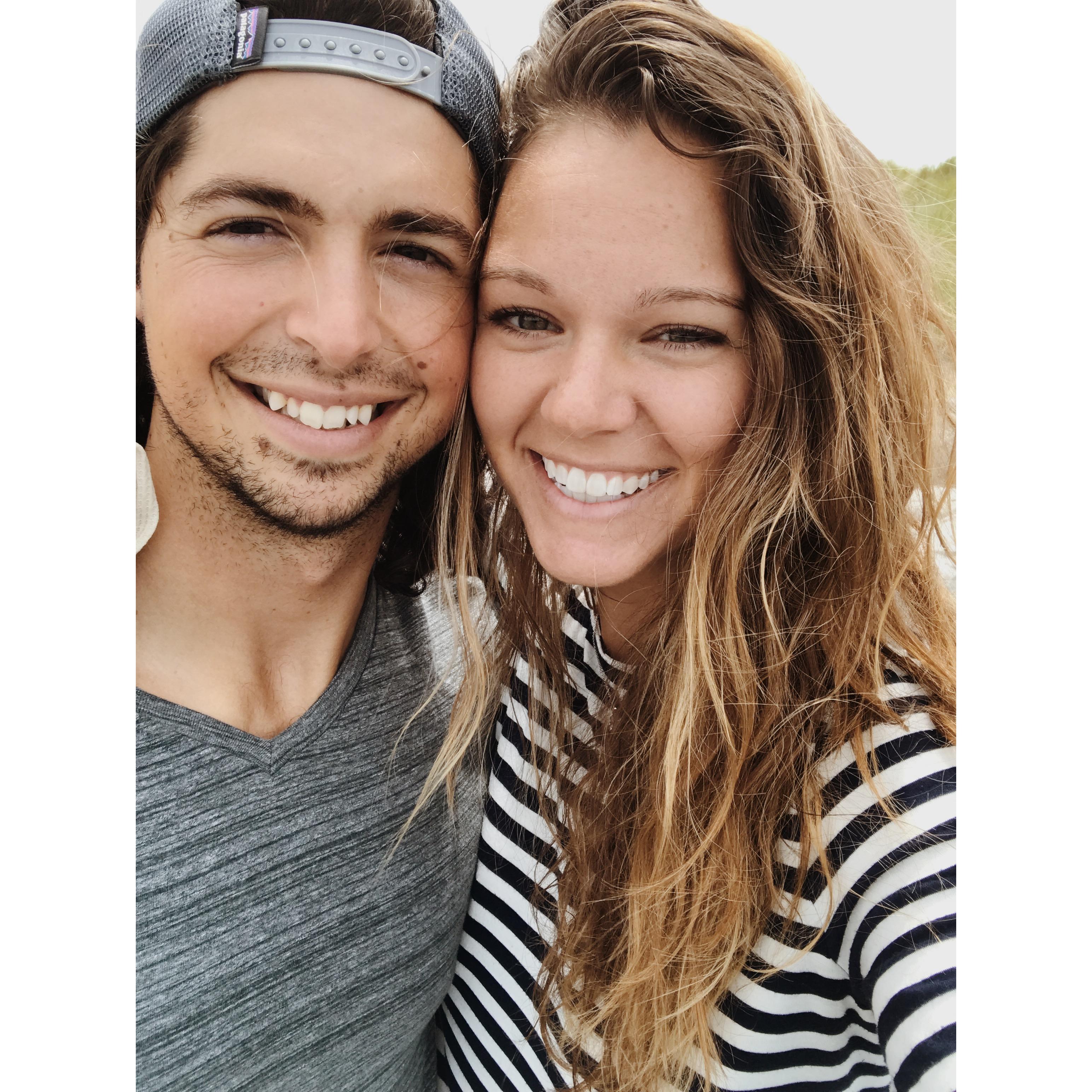 Walking the Grand Haven pier, the day I told Taylor I loved him... about three months after he told me ;)