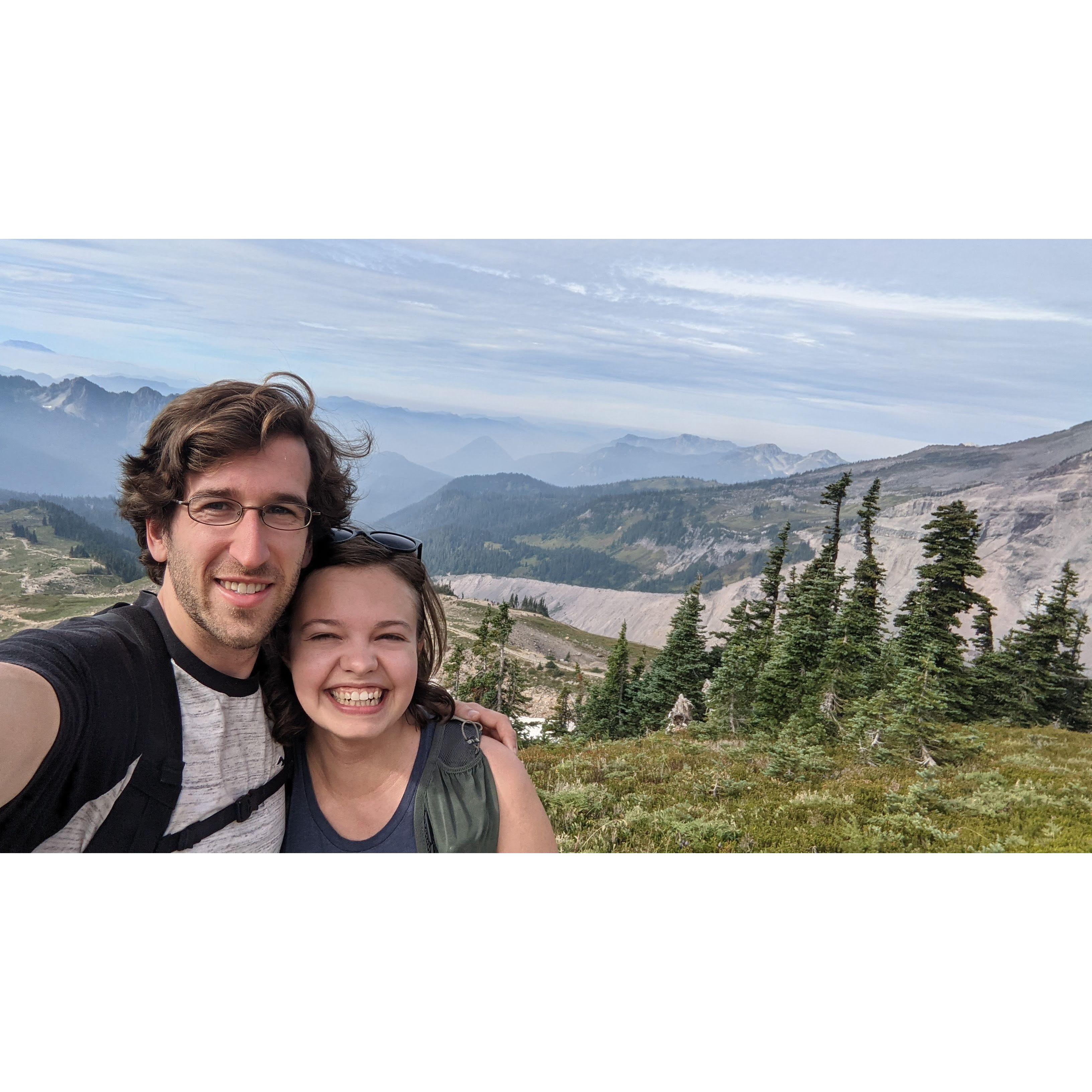 Both of us at Mount Rainier National Park.