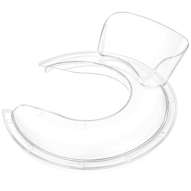 HAEGCKCA Pouring Shield for Kitchenaid Mixer, Kitchenaid Pouring Shield for Tilt-Head Stand Mixers (4.5-5 Quart), Kitchenaid Splash Guard for Kitchen Aid Stainless Steel, Glass and Ceramic Mixer Bowl