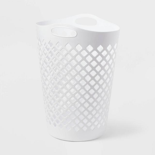 2.2bu Flexible Laundry Hamper White - Brightroom™