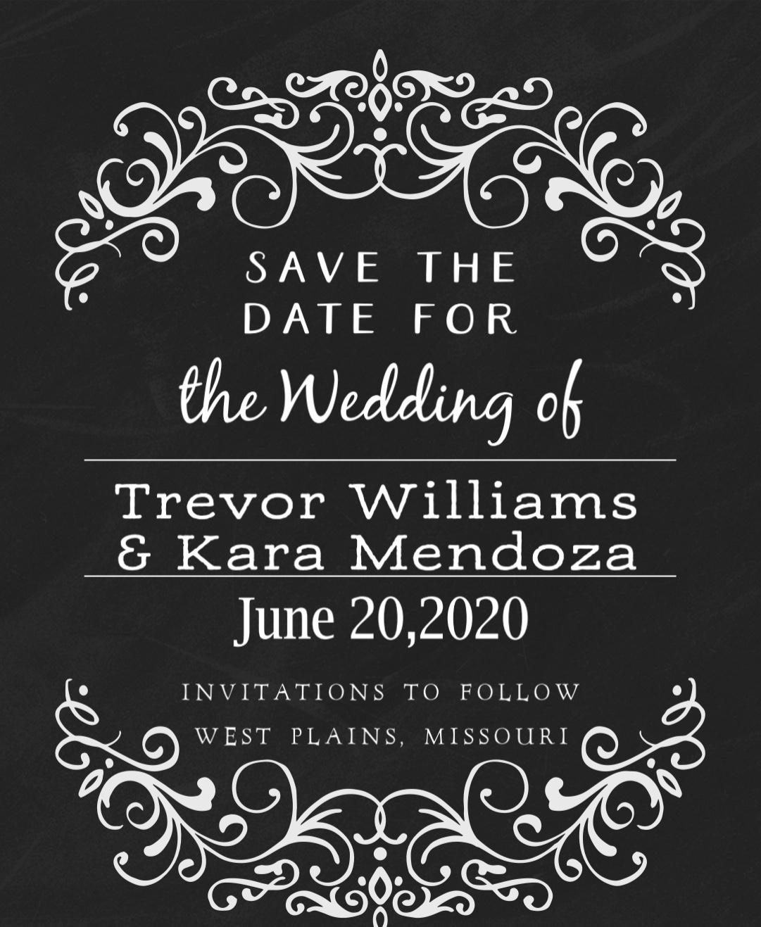 The Wedding Website of Kara Mendoza and Trevor Williams