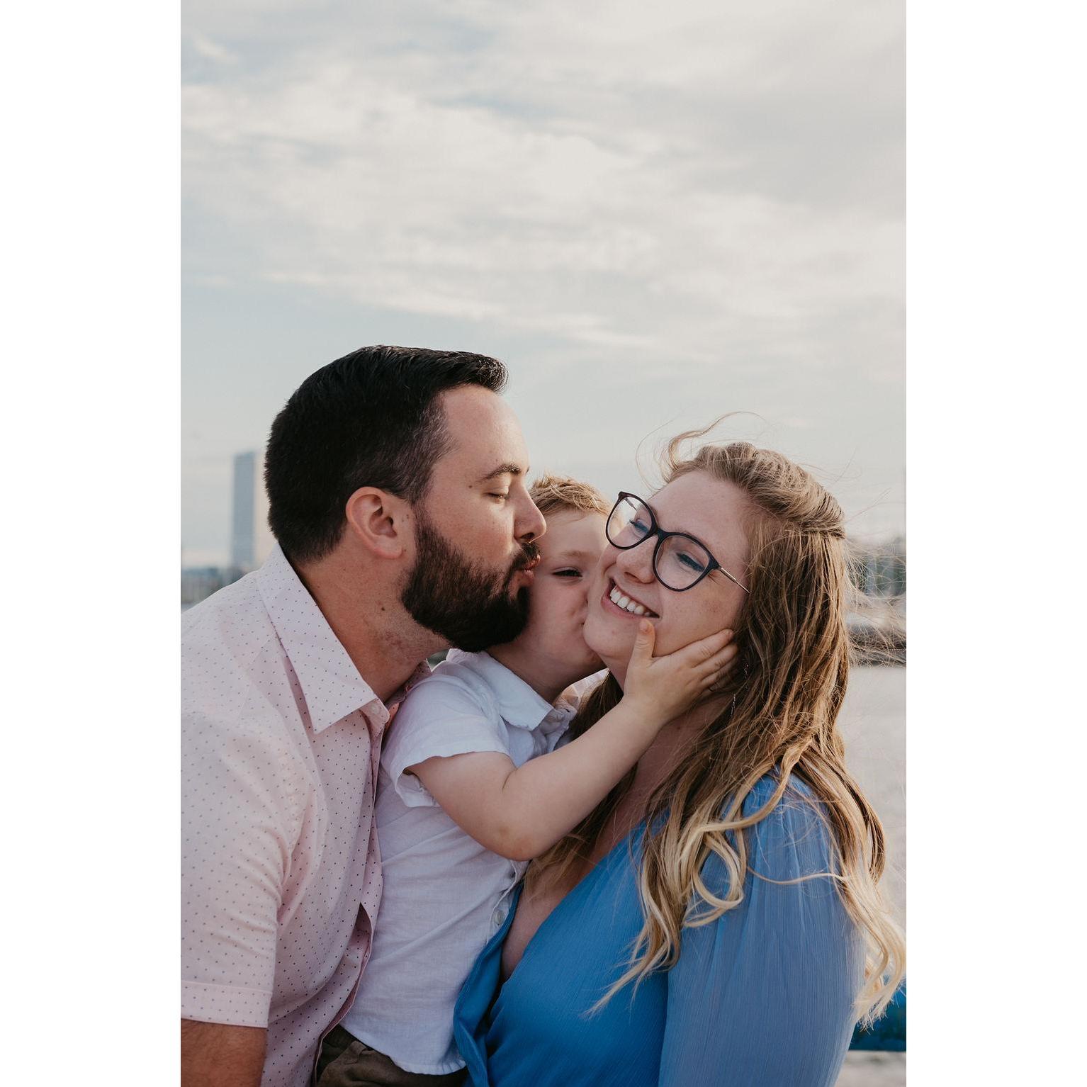 All engagement and wedding photos are taken by Liz Seonbuchner Photography.