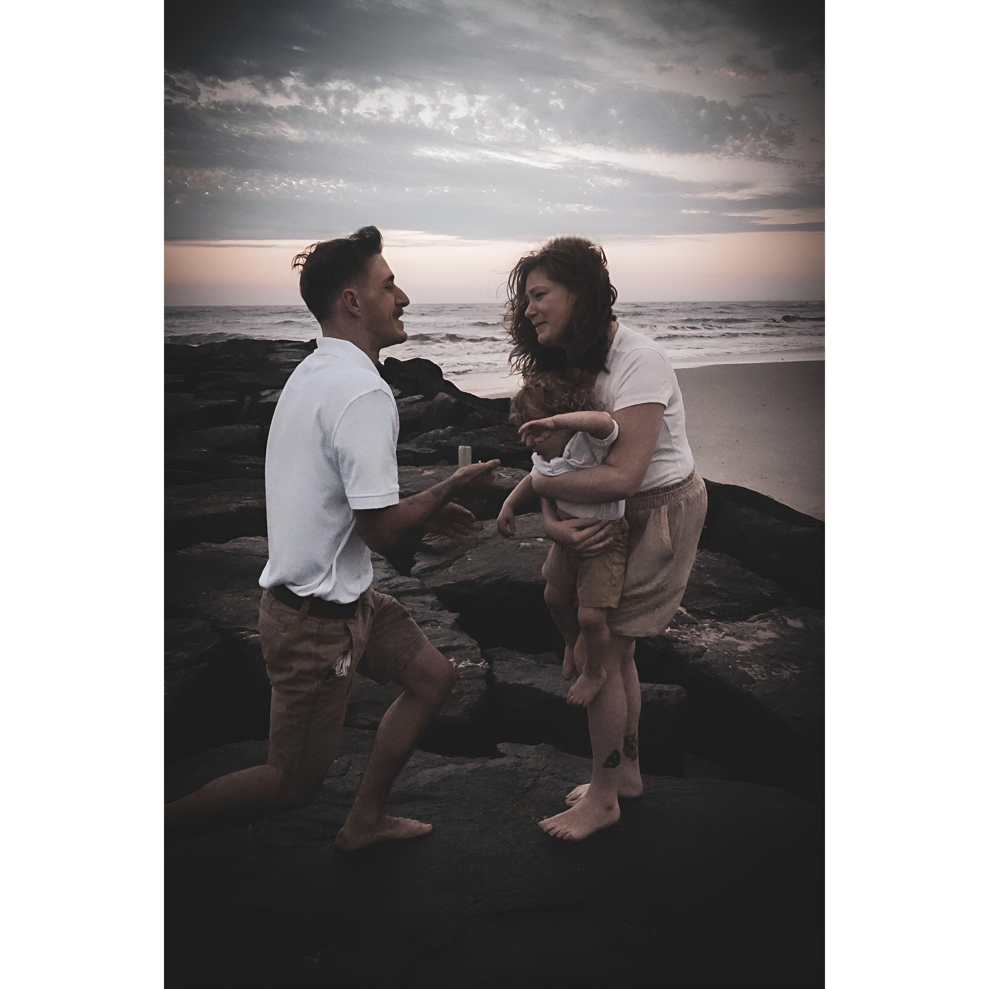 The moment we got engaged!