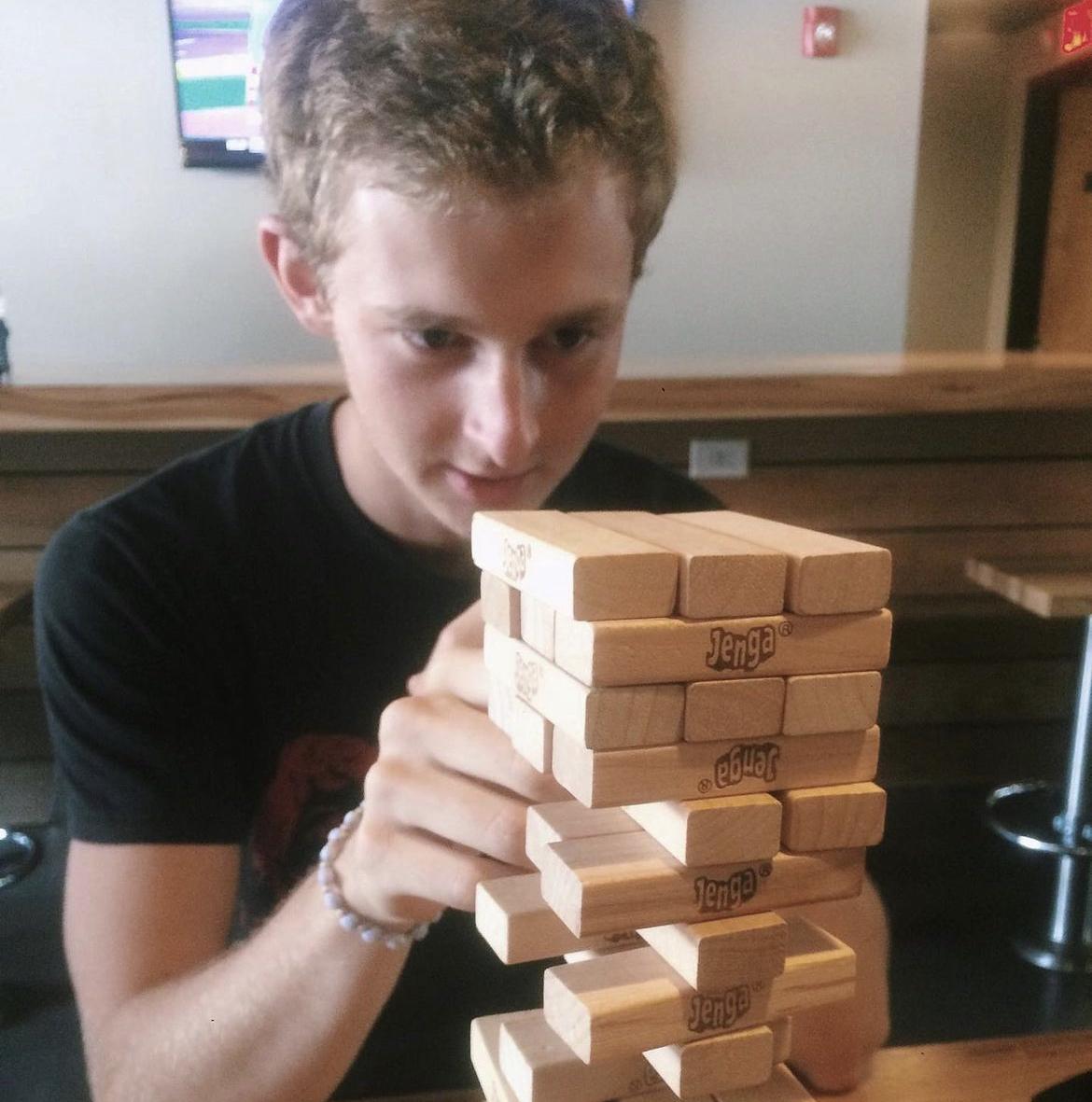A Jenga game in 2016…