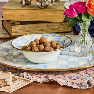 Sky Check Stainless Steel Serving Bowl