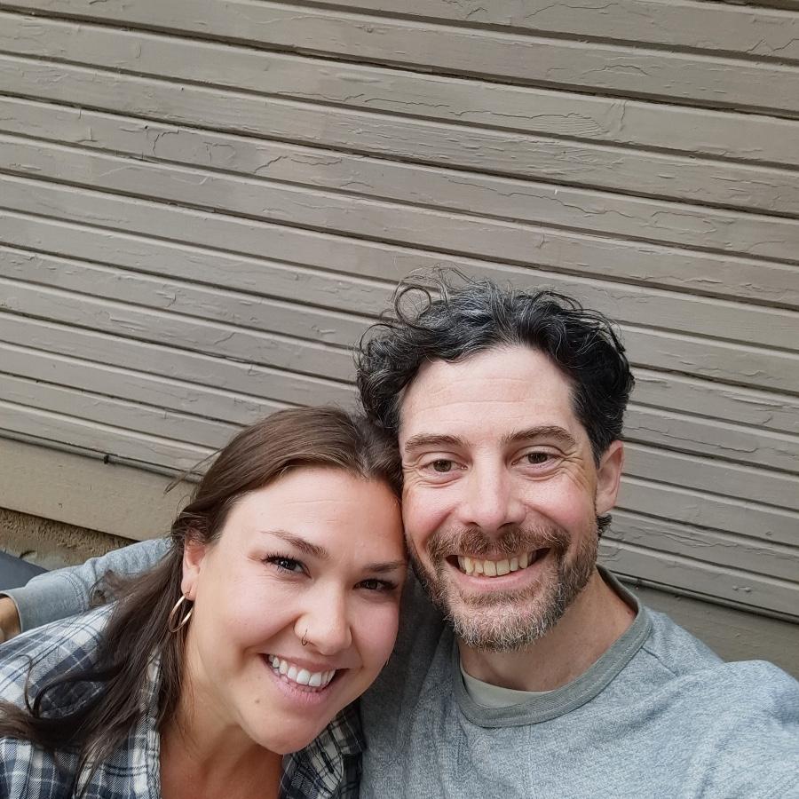 Our first photo as a couple ♥️