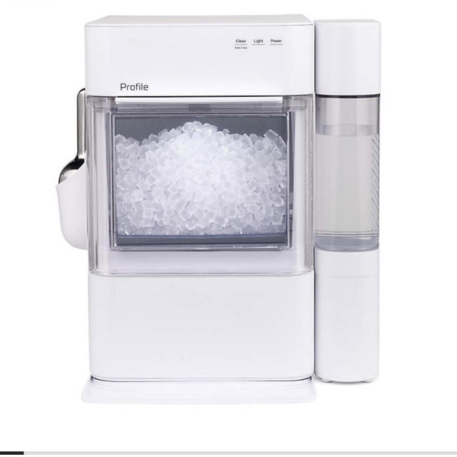 GE Profile Opal 2.0 Ultra Nugget Ice Maker with Side Tank - Stone White