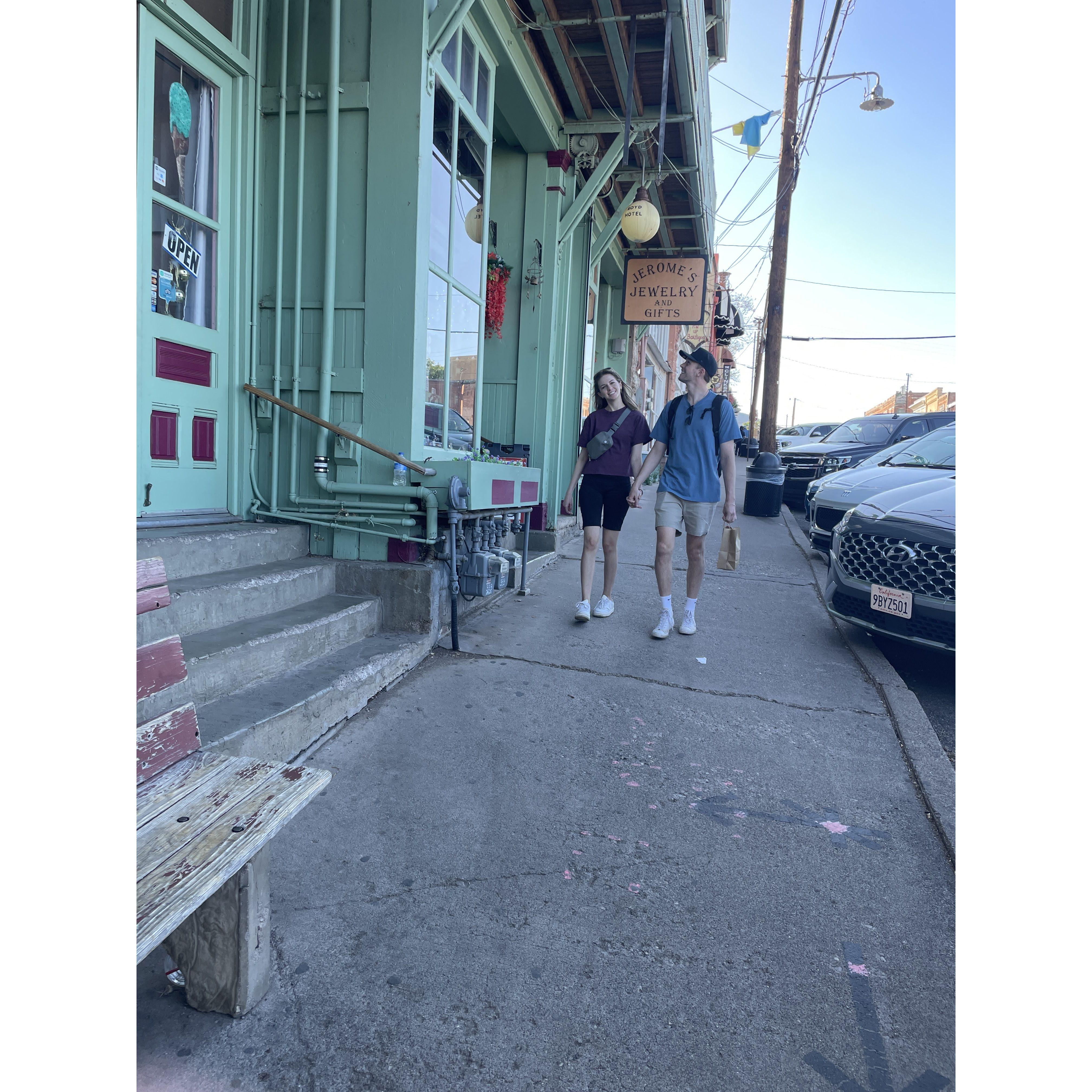 Jacob came to visit AZ to celebrate my birthday in Jerome Arizona!