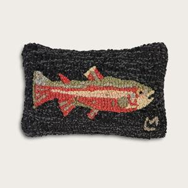 ROUT HOOKED SMALL LUMBAR PILLOW