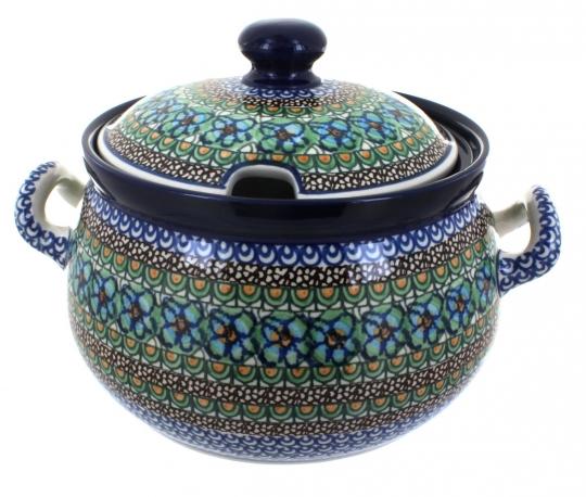 Mardi Gras Soup Tureen - Polish Pottery