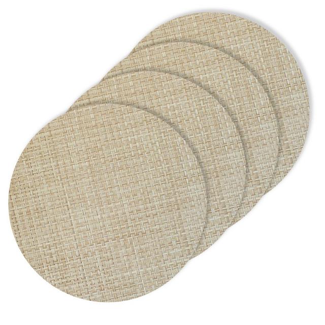 Bistro 15-Inch Round Placemats in Natural (Set of 4)