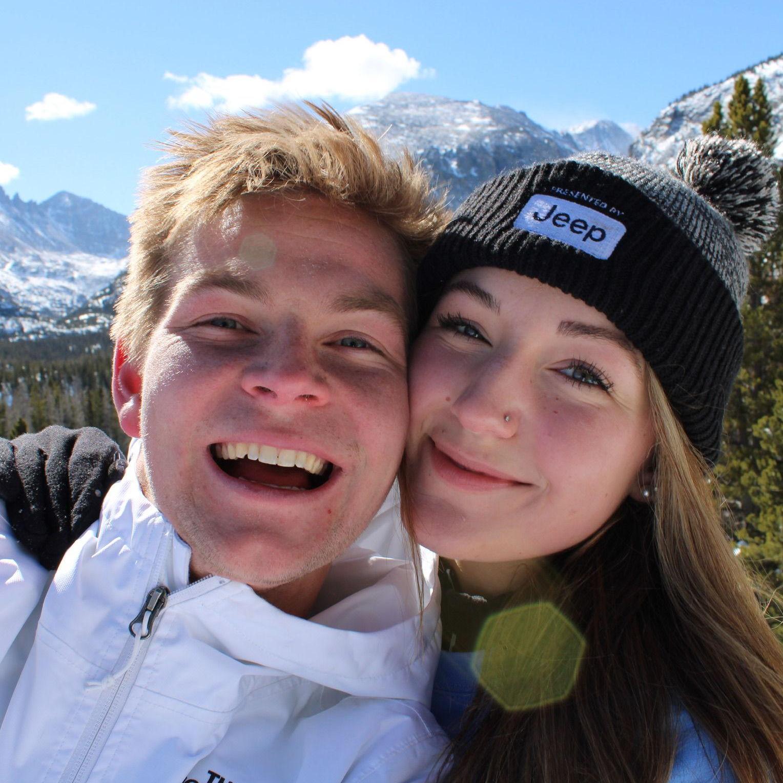 Snowy hike in Rocky Mountain National Park
