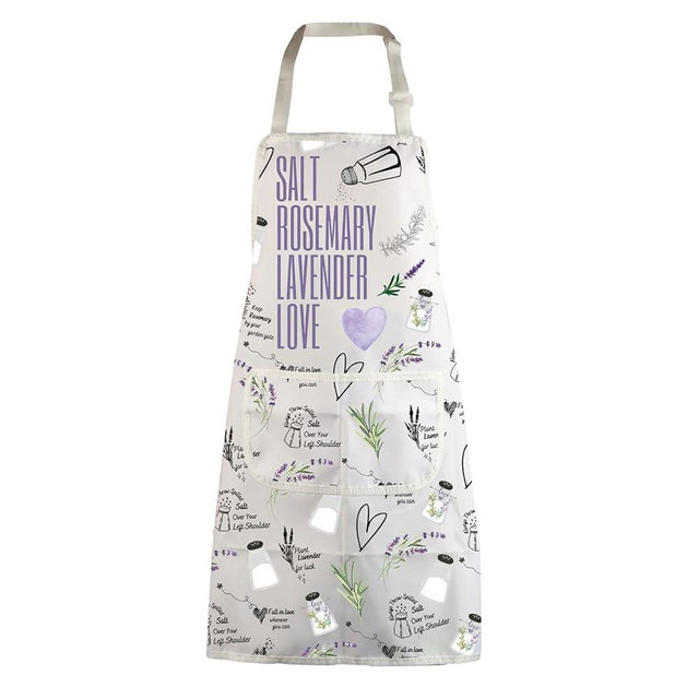 MBMSO Witch Kitchen Apron Witchy Gifts Salt Rosemary Lavender Love Apron Magic Spell Gifts Witchy Magic TV Show Inspired Gift