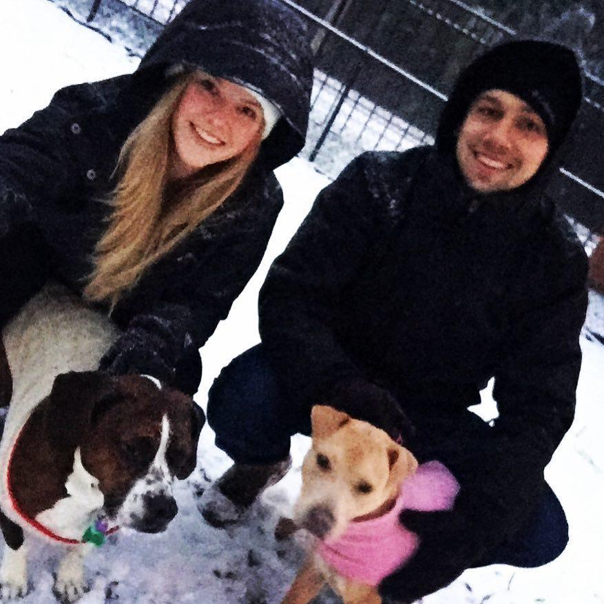 Our first snow in Maryland!