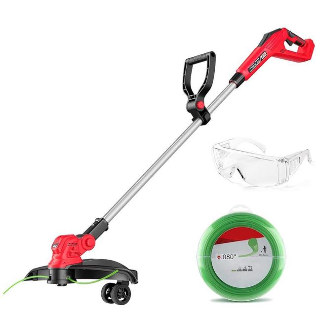 Weed Wacker for Milwaukee 18V Batteries, 15 INCH Cordless String Trimmer & Edger, Brushless Motor, Extendable Pole, Extra Complimentary Weeding Rope *1 (Tool-Only)