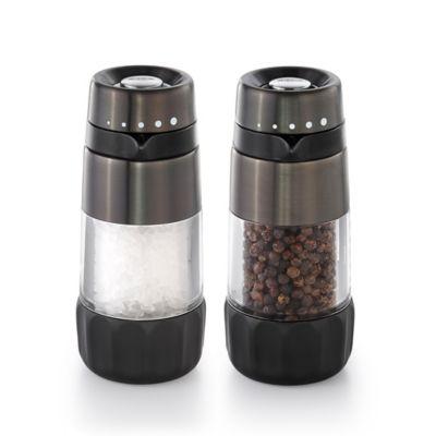 OXO Good Grips® Mess-Free Salt and Pepper Grinder Set in Black