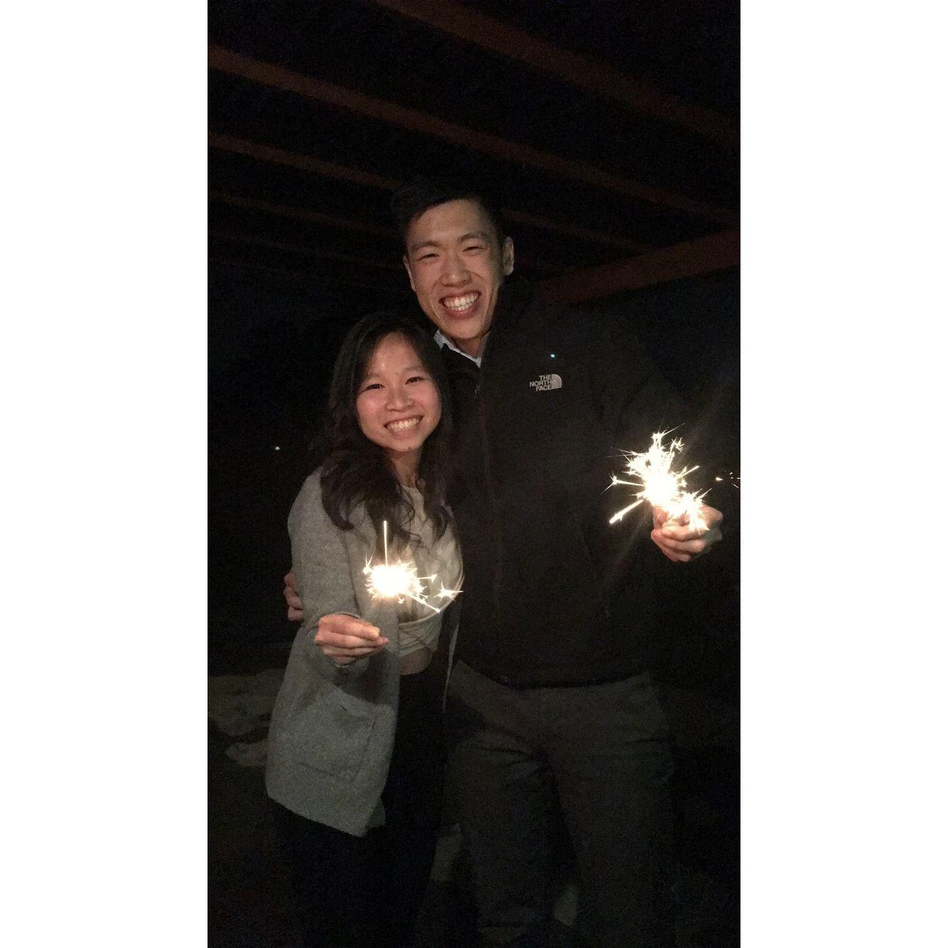 Kevin visiting May for New Years during our gap year!