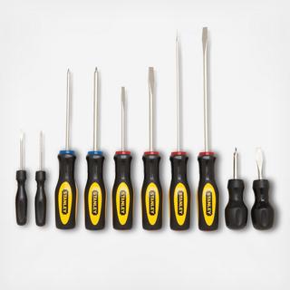 10-Piece Standard Fluted Screwdriver Set