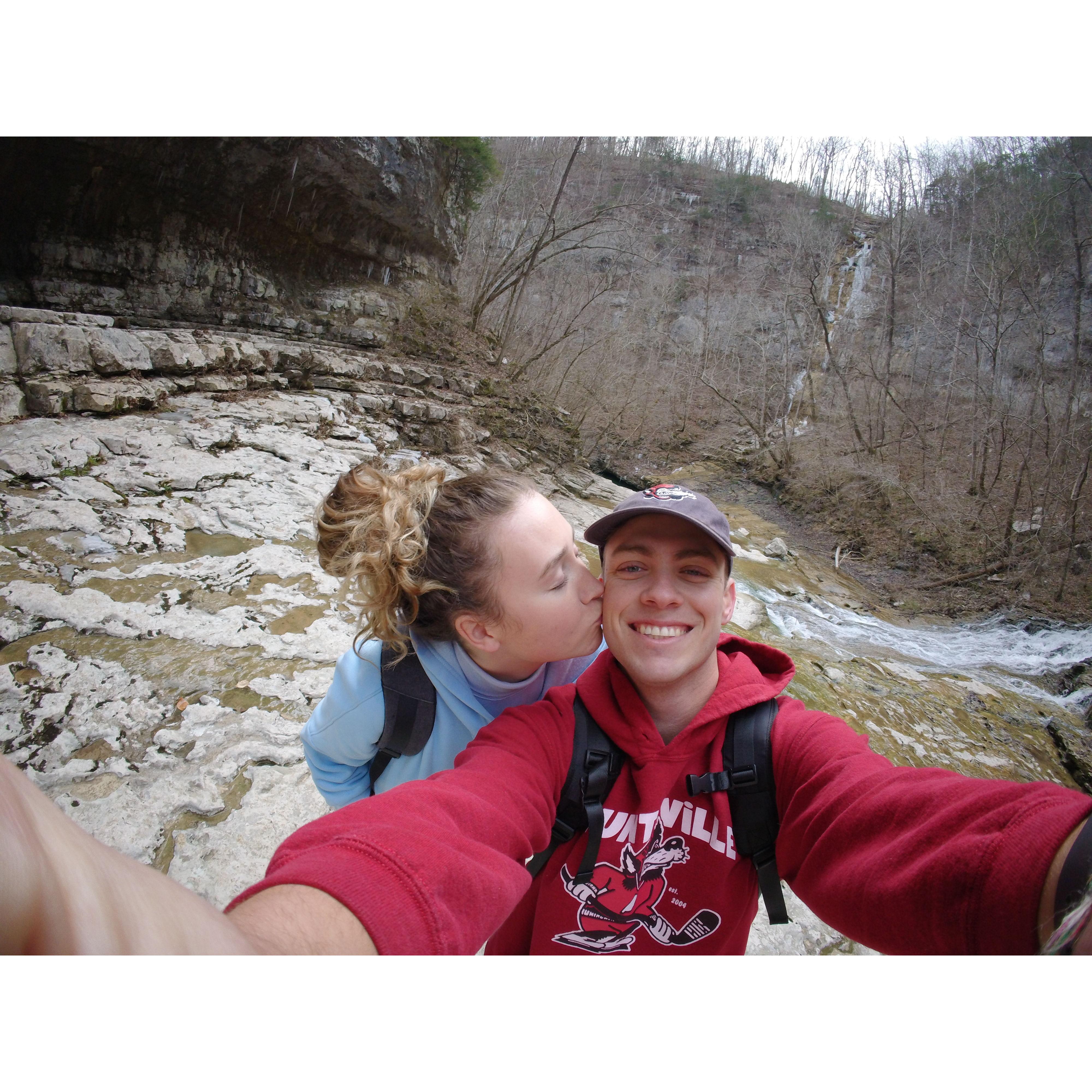 Hiked the hardest trail in Alabama -- Walls of Jericho. 8 miles, 20k steps, and almost didn't make it back before sunset..