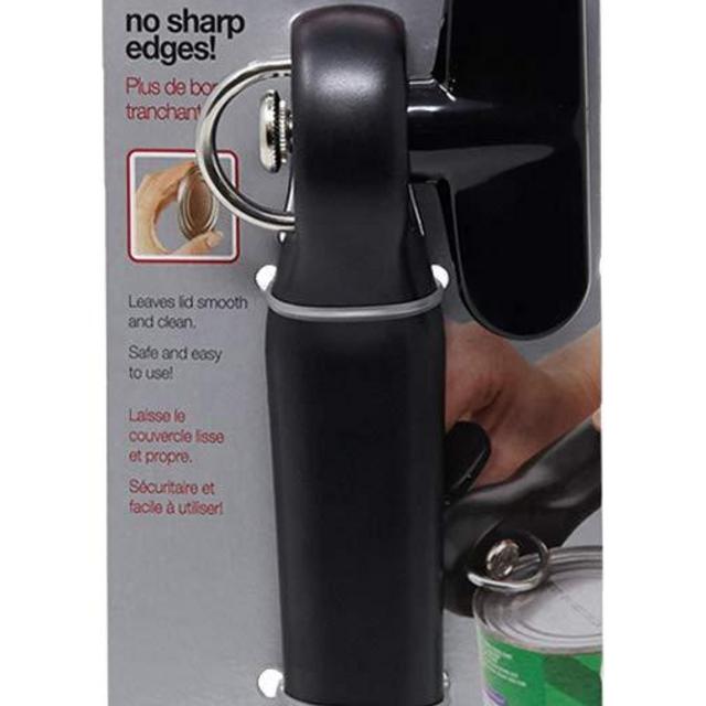 Good Cook Can Opener, Safe Cut Manual Can Opener, no Sharp Can Edges, Black