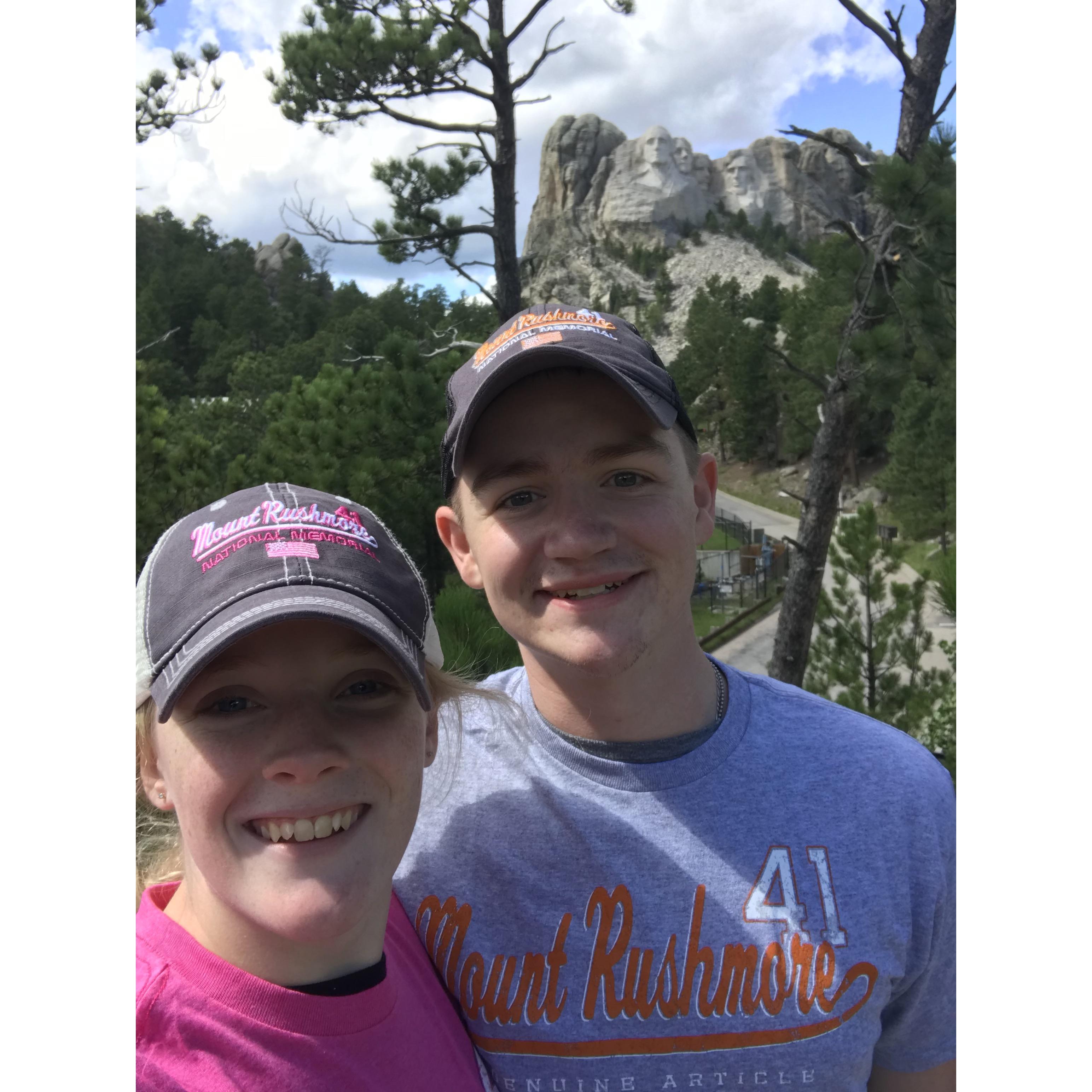 Stopped by Mount Rushmore on our move to Washington.