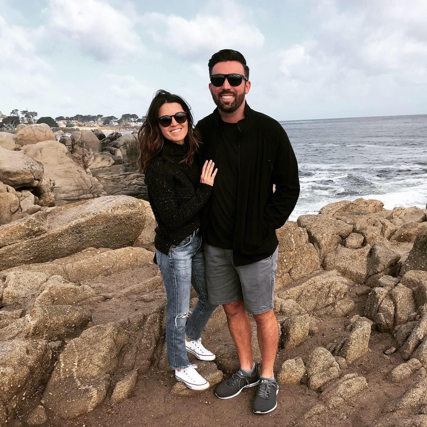 An unsuspecting Madelyn, before he dropped to one knee and could hardly put out any words