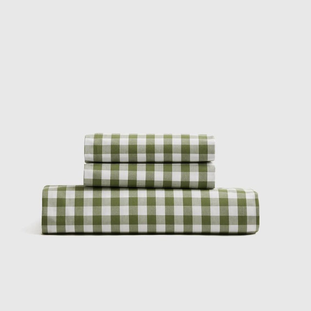 Classic Organic Percale Fitted Sheet Set - Queen