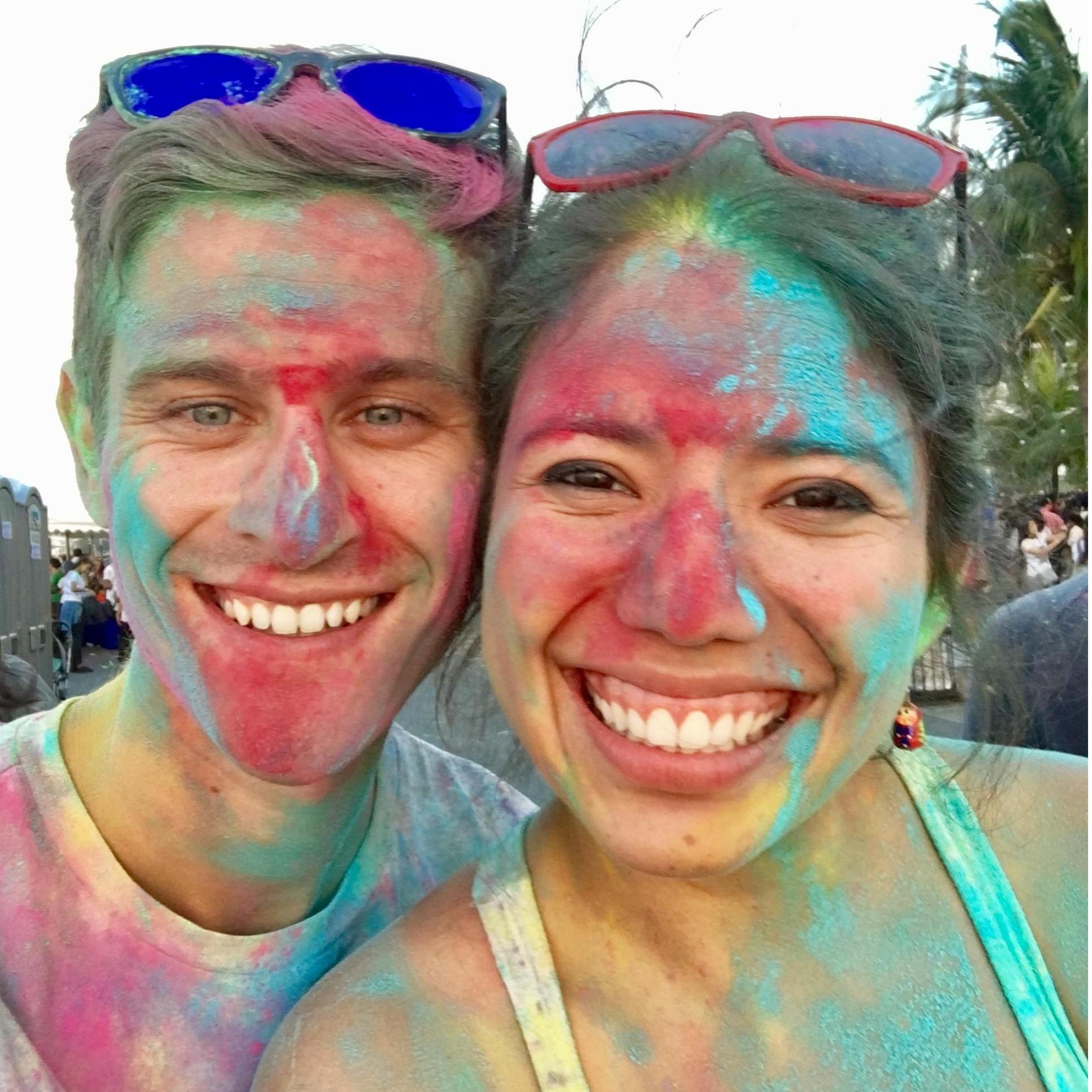 Our first Holi Festival together!