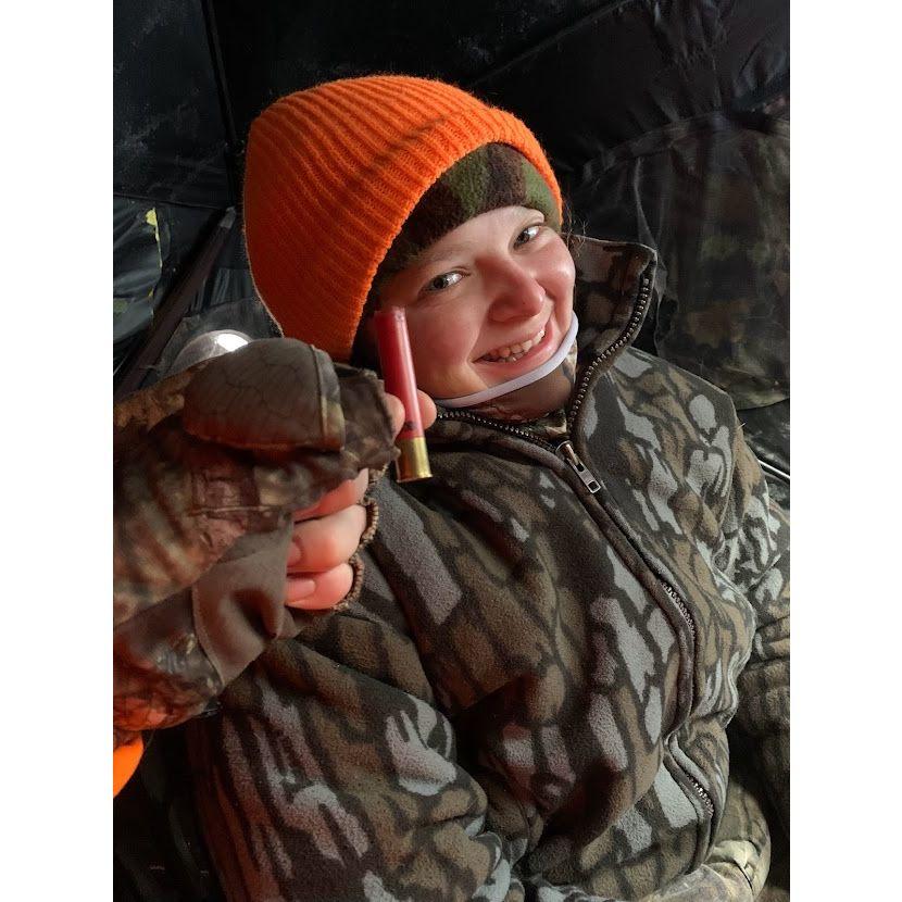 11/27/2021
Maddie's first time shooting at a deer, she missed and hit a tree
