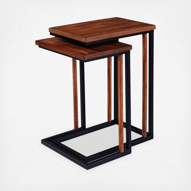 SEI Furniture, Sabanti 2-Piece Nesting C-Tables | Zola