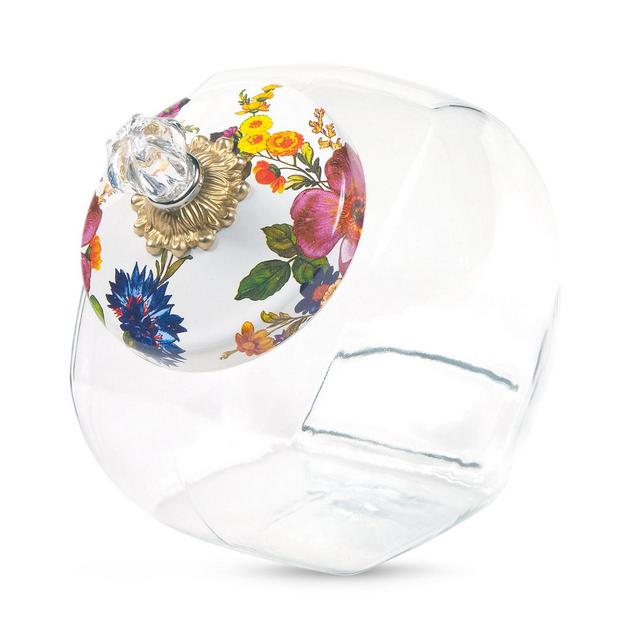 MacKenzie-Childs Cookie Jar with Flower Market Lid