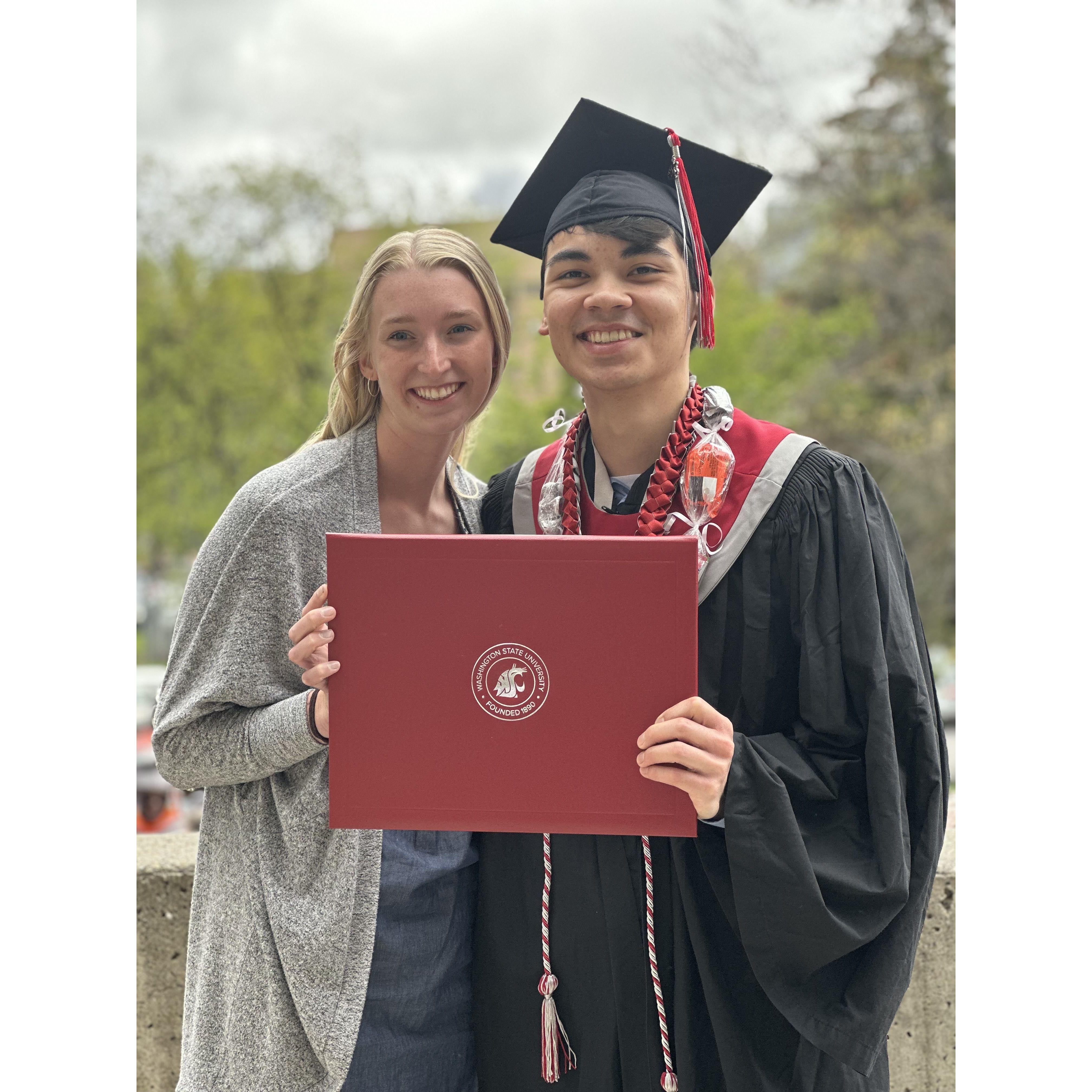 Drew graduated from Washington State University - 2023