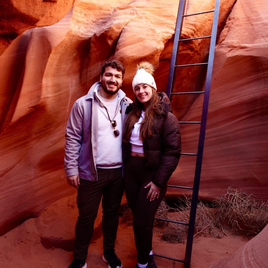 Antelope Canyon when we got engaged!