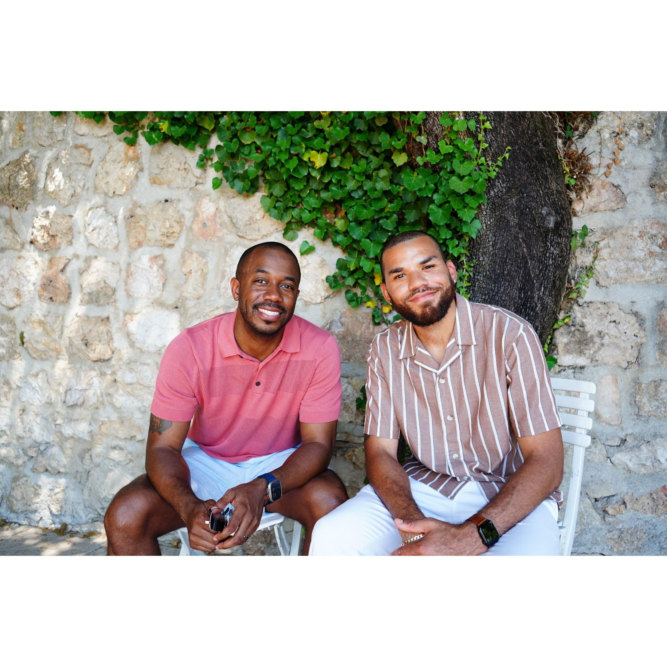 Hanging out at the wedding venue 👀